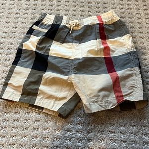 Burberry swim trunks. Size 2Y